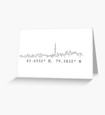 Shawn Mendes Toronto coordinates Greeting Card