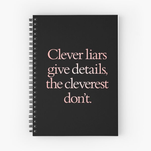 Item preview, Clever liars give details, the cleverest don't. v.3 designed and sold by x1brett.