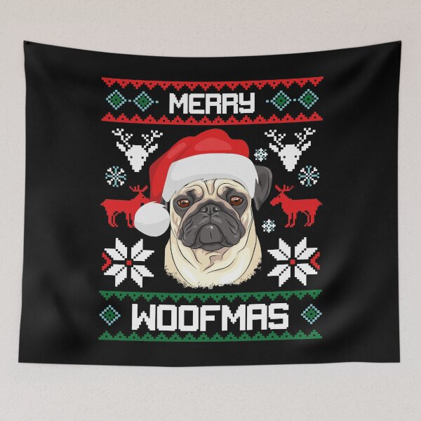 Item preview, Pug Merry Woofmas Christmas Dog Gift designed and sold by CR Media.