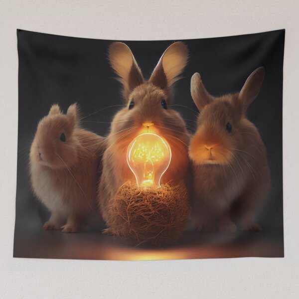 Item preview, Spectacle of Furry and bulbs Digital Painting designed and sold by CodeAndColors.