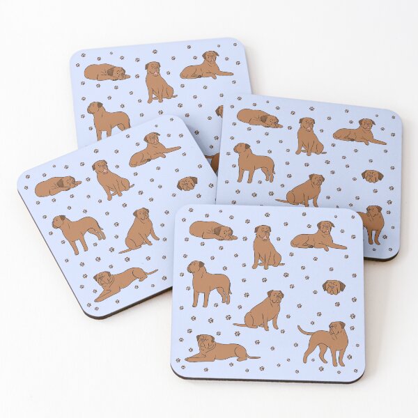 Item preview, Dogues de bordeaux cute illustration  designed and sold by Yarafantasyart.
