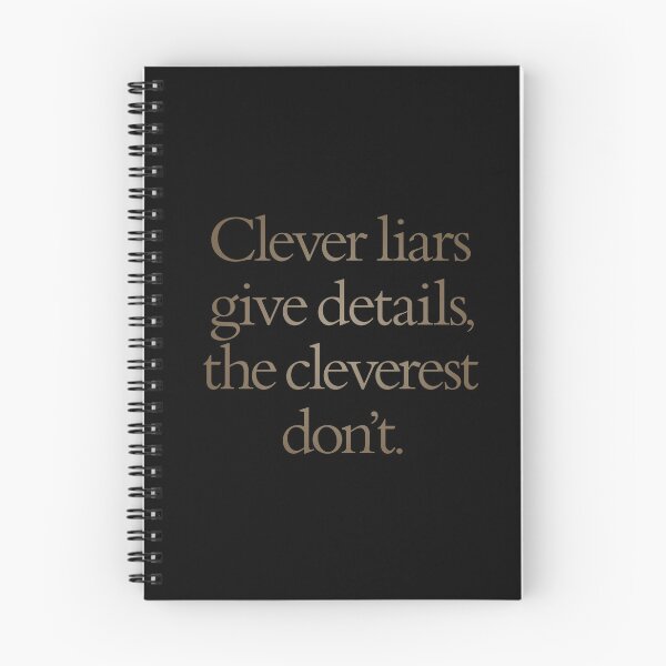 Item preview, Clever liars give details, the cleverest don't. v.6 designed and sold by x1brett.