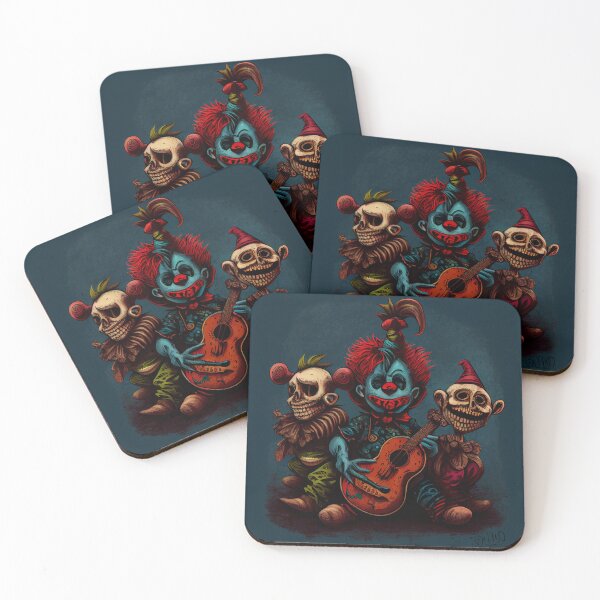 Item preview, The Odd Trio Tangle Chirp and Clown Digital Painting designed and sold by CodeAndColors.