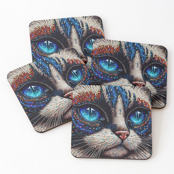 Item preview, Snowshoe Sparkle Cat 14 designed and sold by idreamaboutcats.