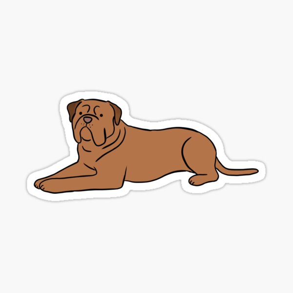 Item preview, Dogues de bordeaux cute illustration  designed and sold by Yarafantasyart.