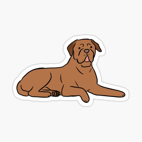 Item preview, Dogues de bordeaux cute illustration  designed and sold by Yarafantasyart.