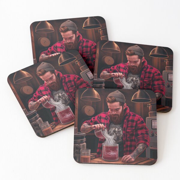 Item preview, Brewing in Flannel Digital Painting designed and sold by CodeAndColors.