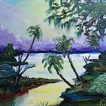 Artwork thumbnail, Everglade Night  by RudyYoder