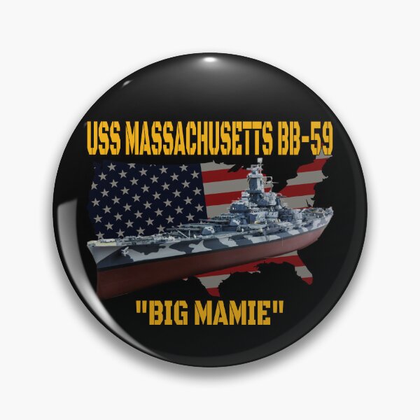Item preview, WW2 American Warship USS Massachusetts BB-59 Battleship Veterans designed and sold by ArtStudioKY.