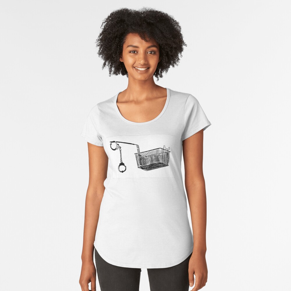 "Fry Slave" Premium Scoop T-Shirt
