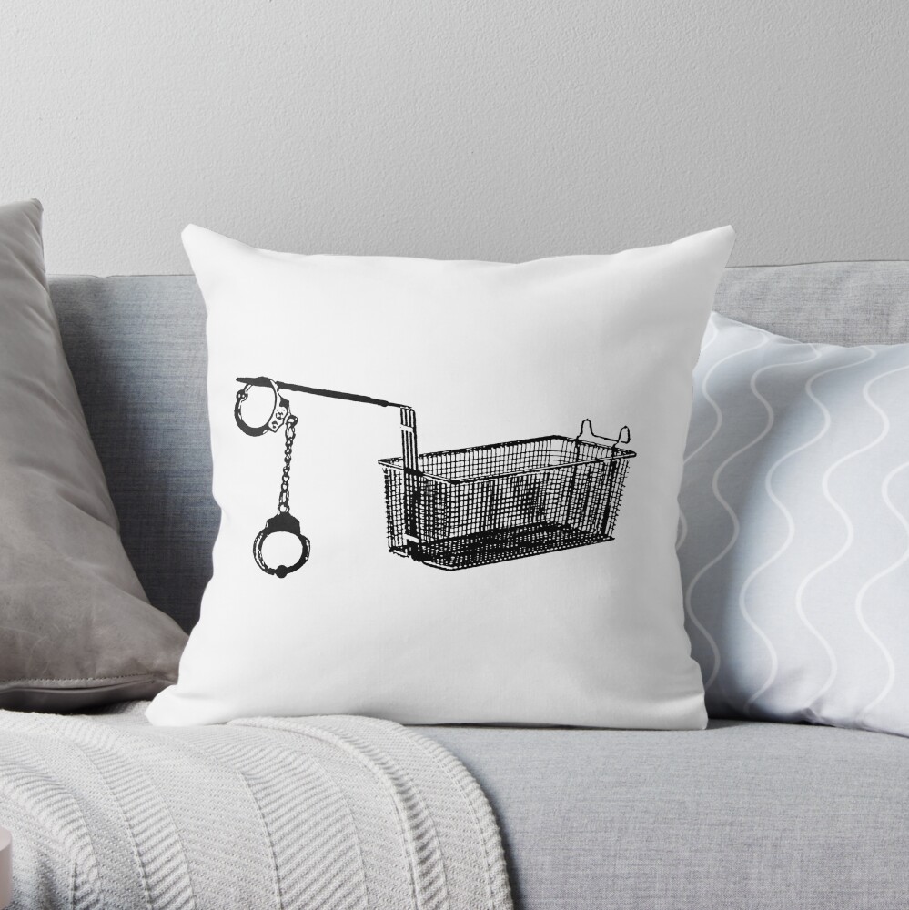 "Fry Slave" Throw Pillow
