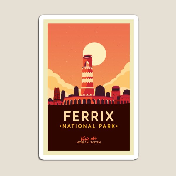 Item preview, Ferrix National Park Poster designed and sold by magrodanny.