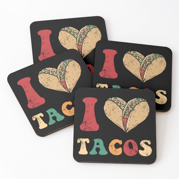 Item preview, I Love Taco Groovy Tacos Are My Valentine Retro designed and sold by iliasjeff.