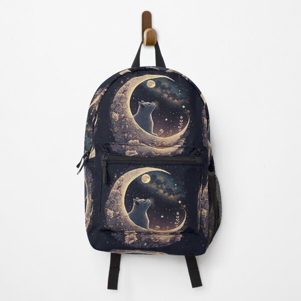 Item preview, Cat And Crescent Moon 3 designed and sold by idreamaboutcats.