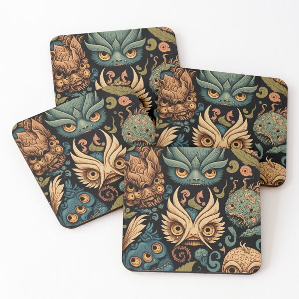 Item preview, Japanese traditional monster art pattern designed and sold by DivineMythos.