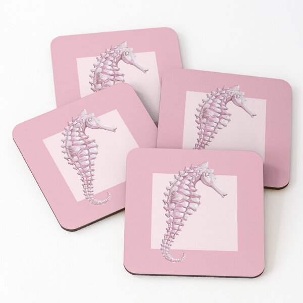 Item preview, Seahorse in rose designed and sold by LisaLeQuelenec.