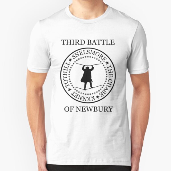 Third Battle of Newbury (snelsmore, black text, 301) Slim Fit T-Shirt