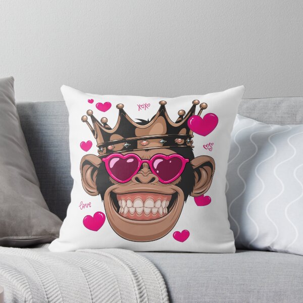 Item preview, Chimpanzee Valentines Day Gift Heart Glasses Monkey designed and sold by iliasjeff.