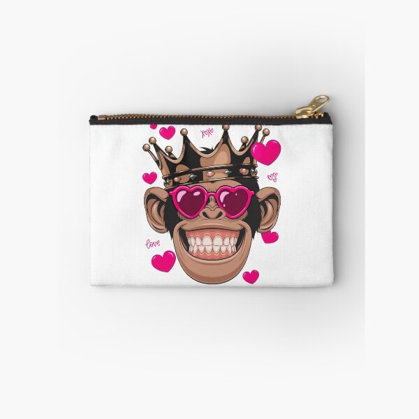 Item preview, Chimpanzee Valentines Day Gift Heart Glasses Monkey designed and sold by iliasjeff.