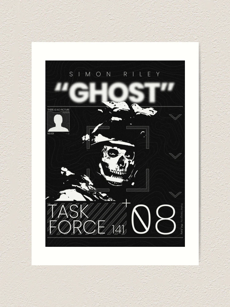 Ghost MW2 Art Print Simon ghost Riley -  Finland