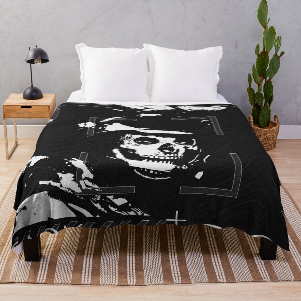 Simon Ghost Riley MW2 Throw Blanket