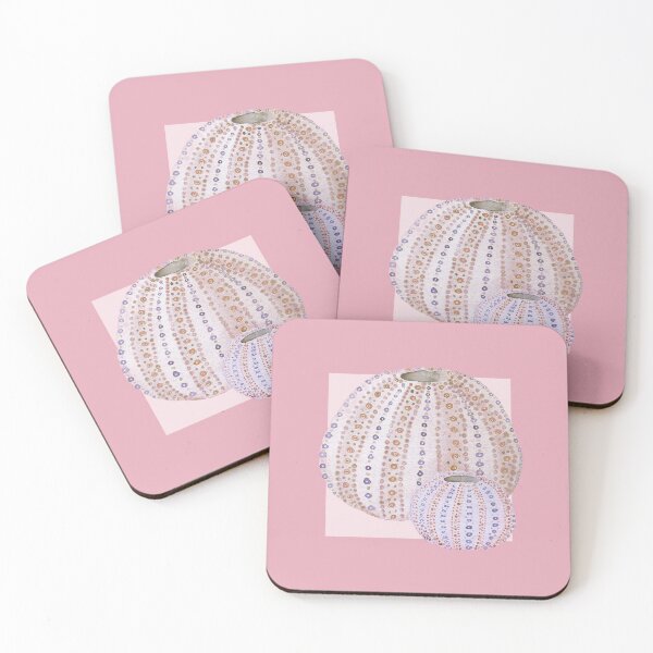 Item preview, Urchins in rose designed and sold by LisaLeQuelenec.