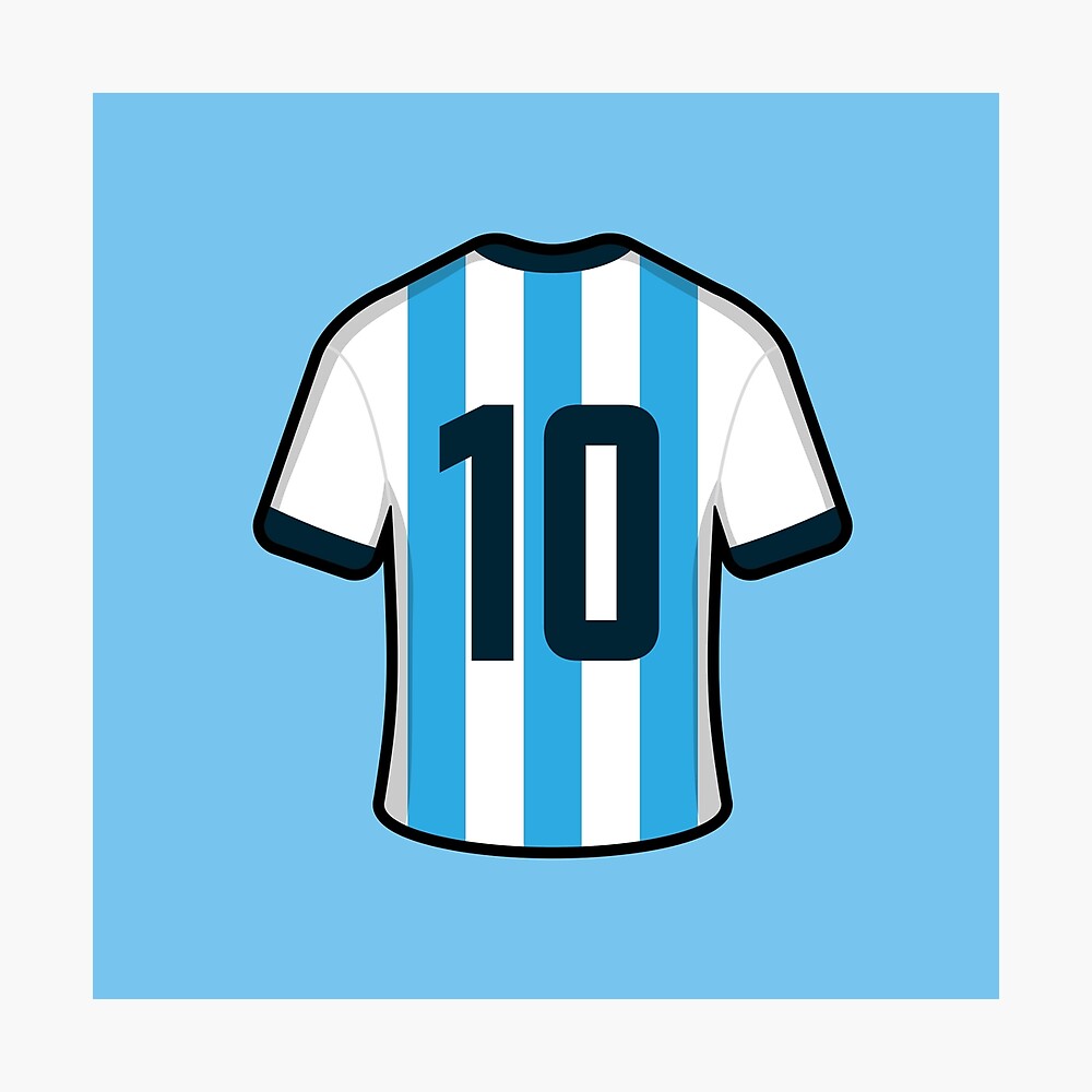 cheap messi argentina world cup drawing t shirt jersey fast supporter  quality Art Board Print by arial12