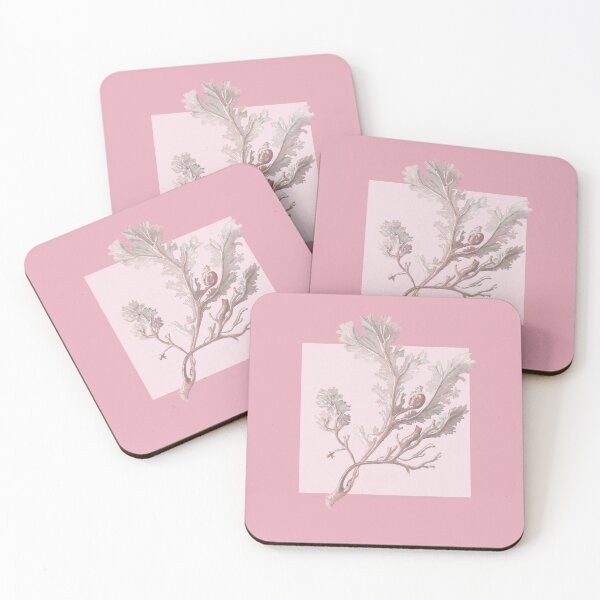 Item preview, Botanical seaweed in rose designed and sold by LisaLeQuelenec.