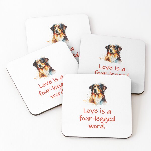Item preview, Love Is A Four Legged Word designed and sold by CrankyOldDude.