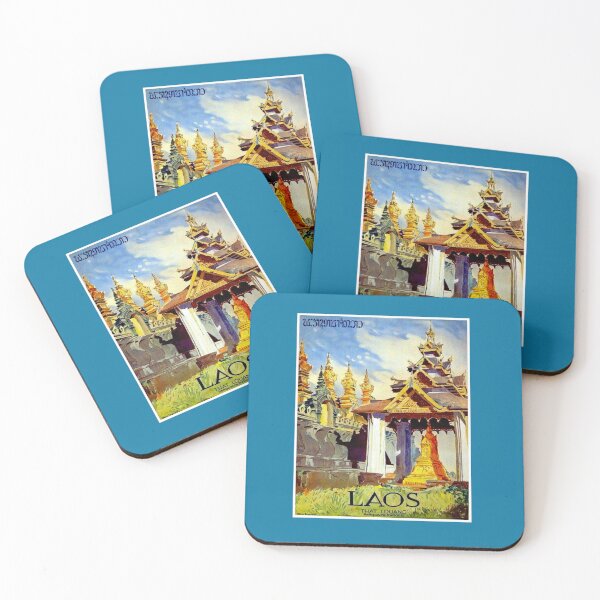 Item preview, LAOS : Vintage That Louang Travel Advertising Print designed and sold by posterbobs.
