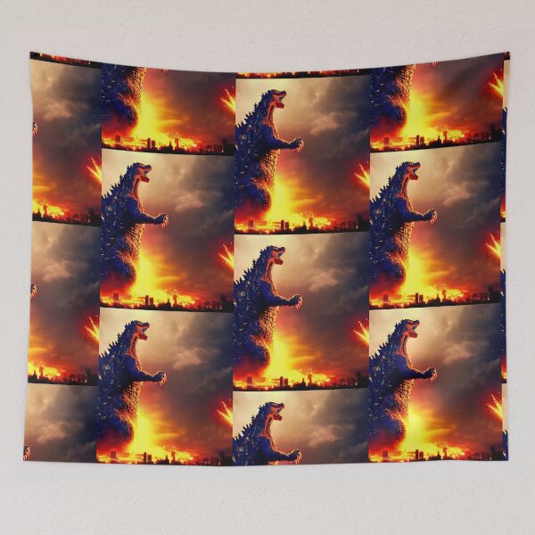 Item preview, Giant lizard destroys city designed and sold by MarcoSc11.
