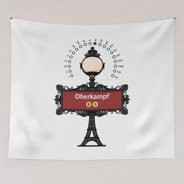 Aperçu de l'œuvre Paris France Metro Sign Tour Eiffel - Oberkampf créée et vendue par ClickForMore.