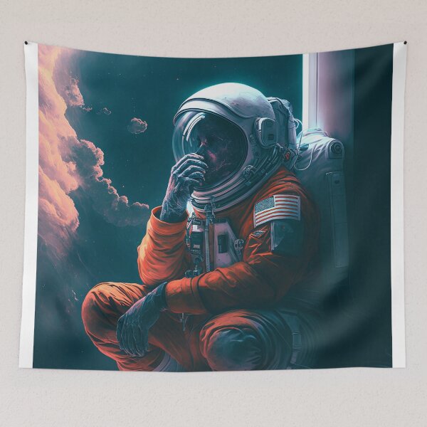 Item preview, Astronaut thinking deep designed and sold by ramith-concept.
