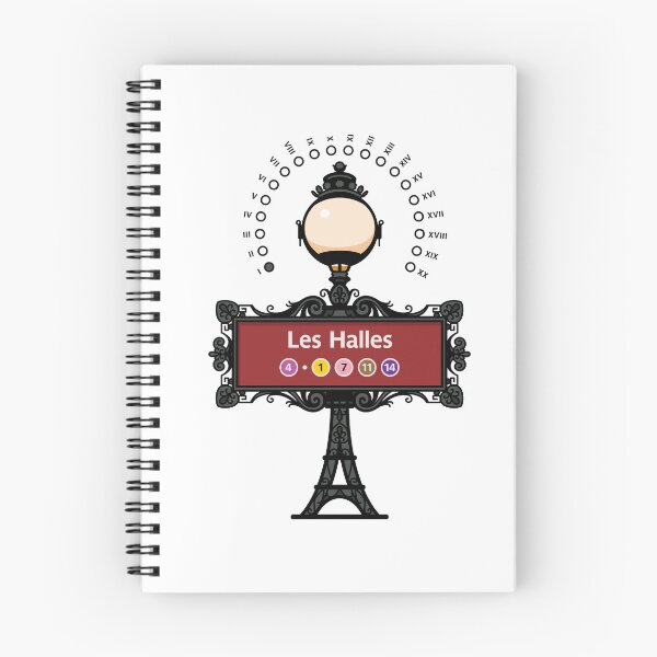 Item preview, Paris France Metro Sign Eiffel Tower - Les Halles designed and sold by ClickForMore.