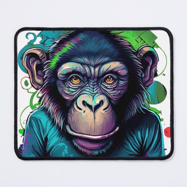 Item preview, Chimpanzee Monkey Face and Monkey Art Chimpanzee designed and sold by T-Shirt-Depot.