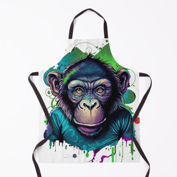 Item preview, Chimpanzee Monkey Face and Monkey Art Chimpanzee designed and sold by T-Shirt-Depot.