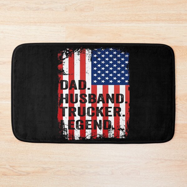 Item preview, Husband Dad Trucker Legend - Funny Truck Driver Husband US Flag designed and sold by NewDayDesigns.