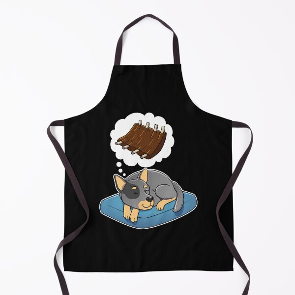 Item preview, Australian Cattle Dog dreaming about Barbecue Ribs designed and sold by DoggieDelights.