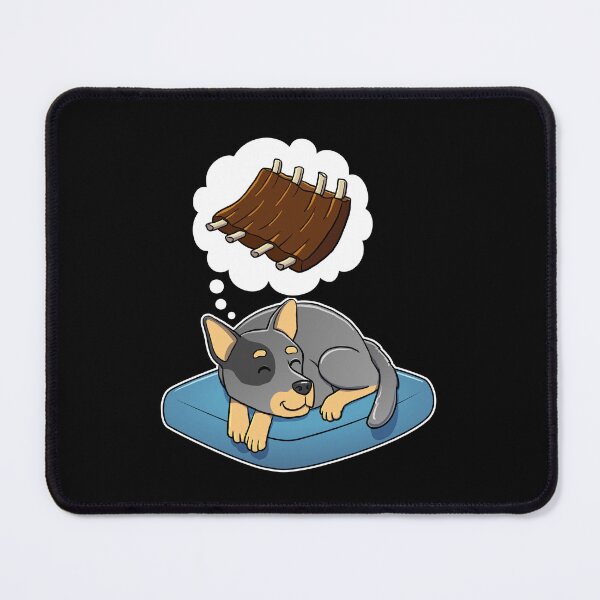 Item preview, Australian Cattle Dog dreaming about Barbecue Ribs designed and sold by DoggieDelights.