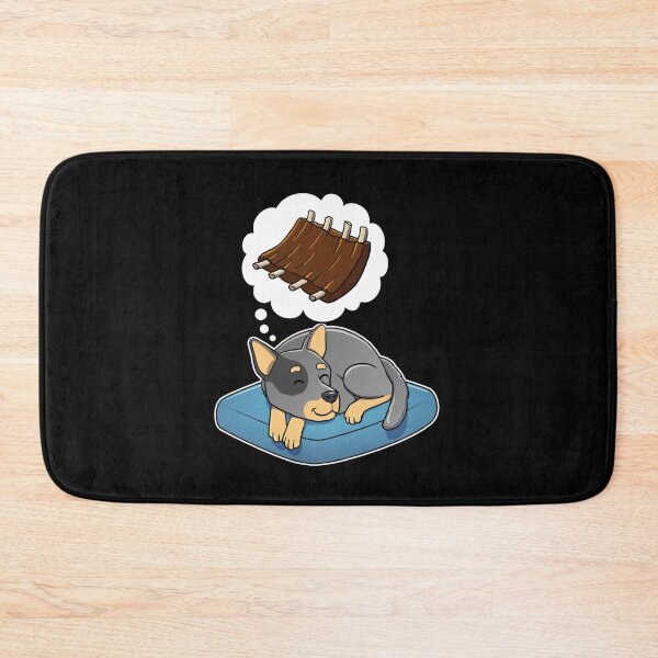 Item preview, Australian Cattle Dog dreaming about Barbecue Ribs designed and sold by DoggieDelights.