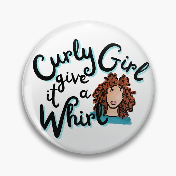 Item preview, Curly Girl - Give it a Whirl (Red) designed and sold by Curly-Cuties.