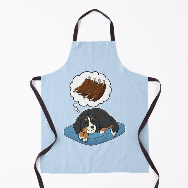 Item preview, Bernese Mountain Dog dreaming about Barbecue Ribs designed and sold by DoggieDelights.