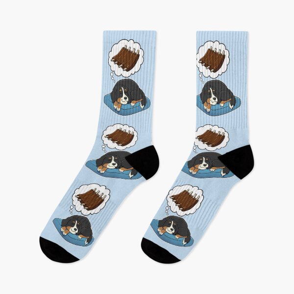 Item preview, Bernese Mountain Dog dreaming about Barbecue Ribs designed and sold by DoggieDelights.