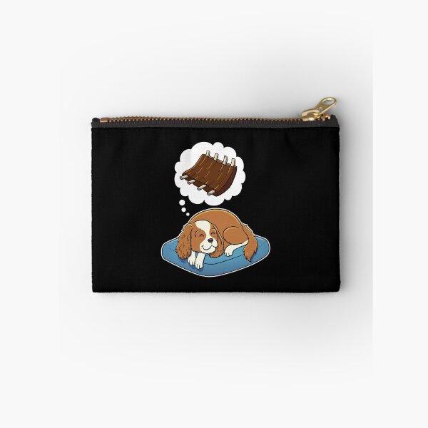 Item preview, Cavalier King Charles Spaniel dreaming about Barbecue Ribs designed and sold by DoggieDelights.