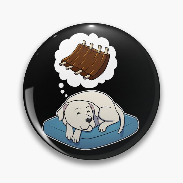 Item preview, Dogo Argentino dreaming about Barbecue Ribs designed and sold by DoggieDelights.