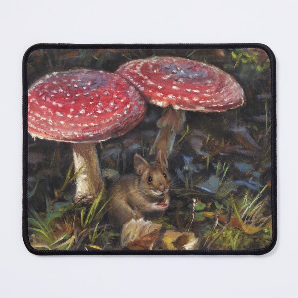Item preview, Autumn - Wood mouse and toadstool designed and sold by marjoleinkruijt.