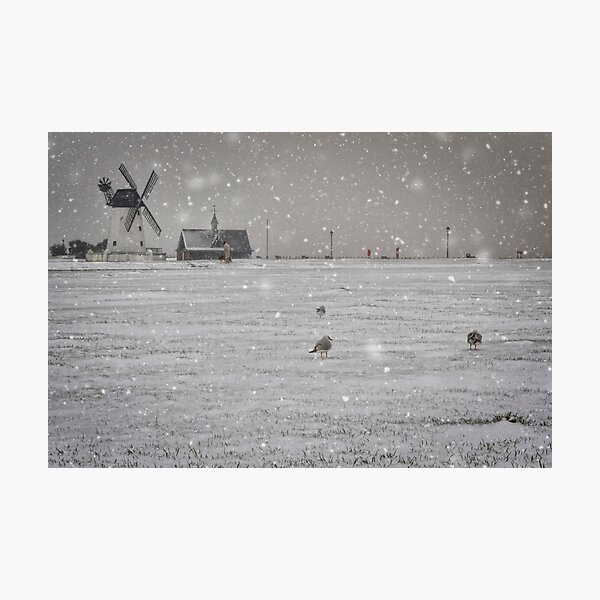Item preview, Lytham Windmill Snow designed and sold by Mark Liebenberg.