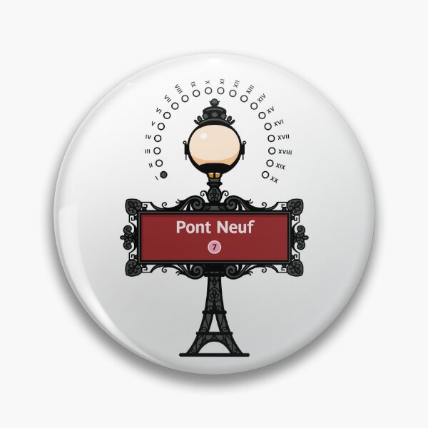Item preview, Paris France Metro Sign Eiffel Tower - Pont Neuf designed and sold by ClickForMore.