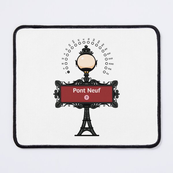 Item preview, Paris France Metro Sign Eiffel Tower - Pont Neuf designed and sold by ClickForMore.