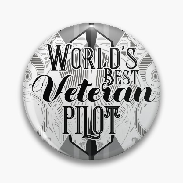 Item preview, World's Best Veteran Pilot - Black designed and sold by SpicyAviator.